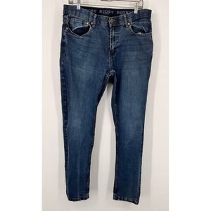 Rugby University Mens Blue Denim Straight Leg Jeans Size 36x32 Medium Wash